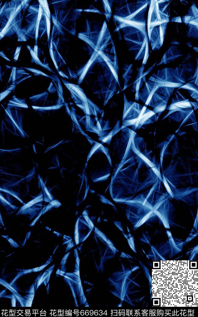 洋阳---抽象数码印花华亿平台下载（图片编号: 669634） - 瓦栏（Walan）