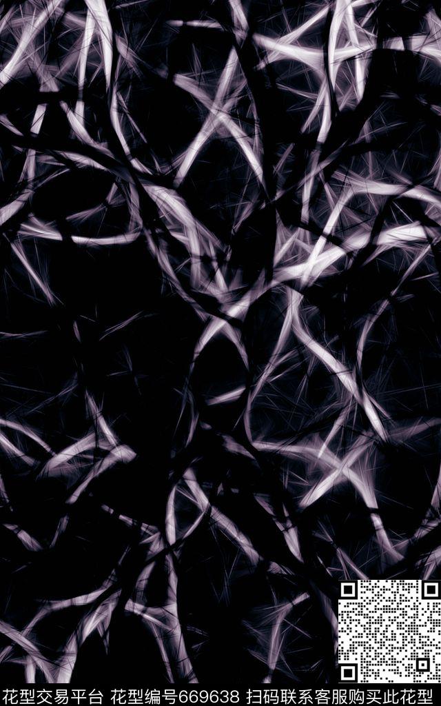 洋阳---抽象数码印花华亿平台下载（图片编号: 669638） - 瓦栏（Walan）