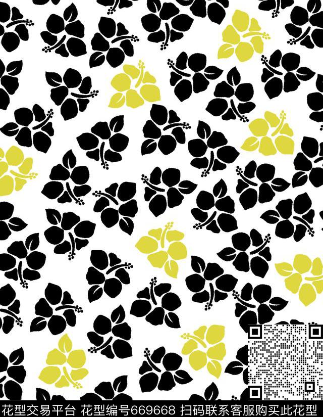 满版小碎花花朵传统印花华亿平台下载（图片编号: 669668） - 瓦栏（Walan）