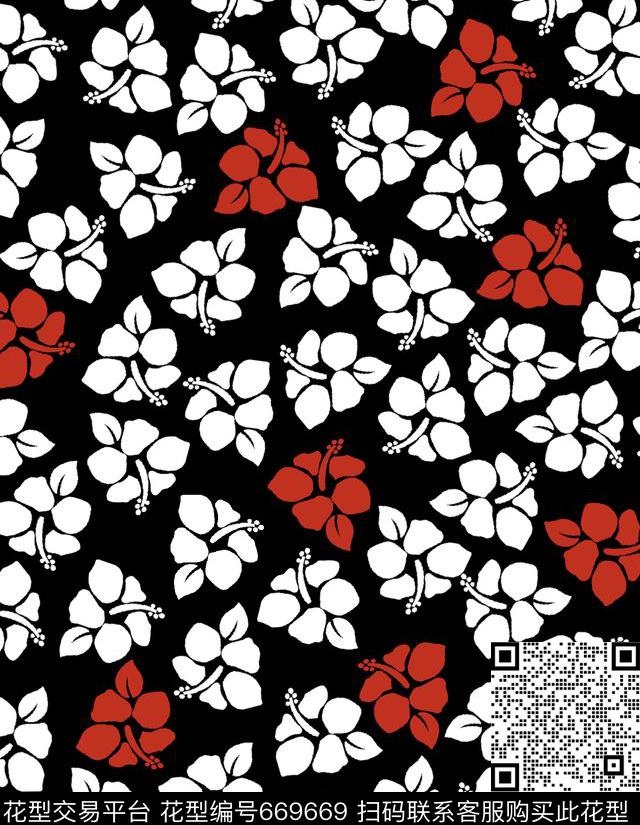 满版小碎花花朵传统印花华亿平台下载（图片编号: 669669） - 瓦栏（Walan）