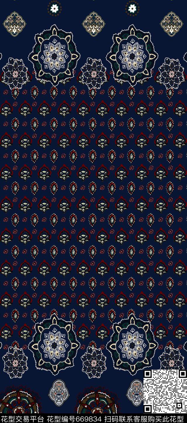 佩斯利传统印花华亿平台下载（图片编号: 669834） - 瓦栏（Walan）