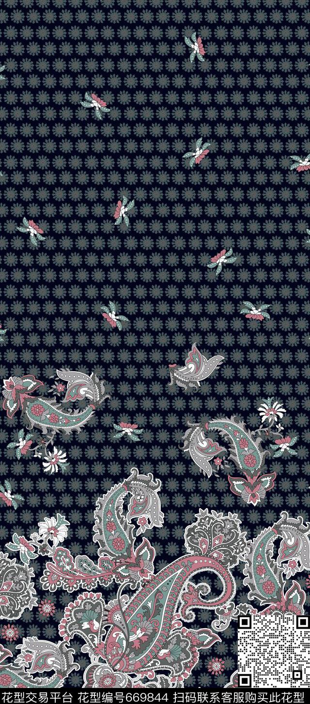 佩斯利传统印花华亿平台下载（图片编号: 669844） - 瓦栏（Walan）