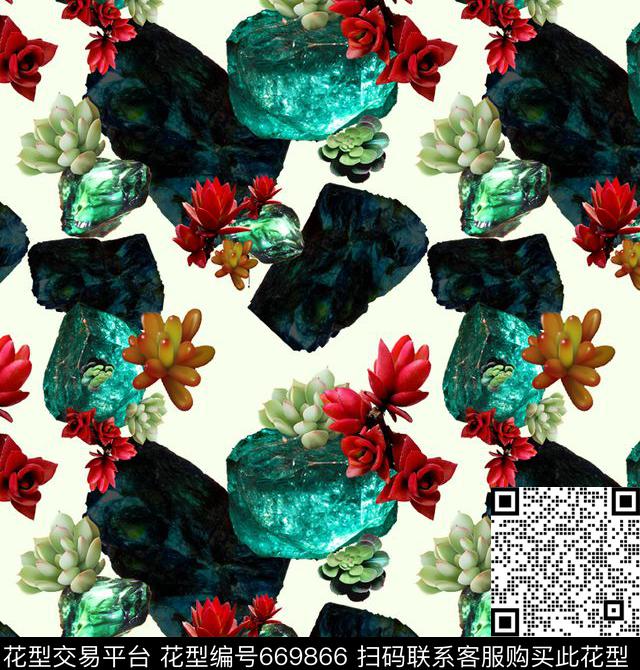 小碎花花朵花卉数码印花华亿平台下载（图片编号: 669866） - 瓦栏（Walan）