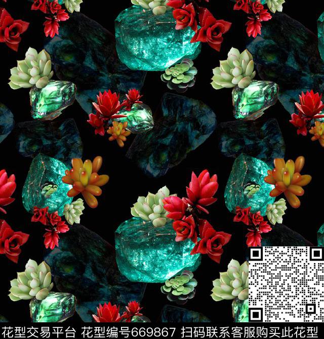 小碎花花朵花卉数码印花华亿平台下载（图片编号: 669867） - 瓦栏（Walan）