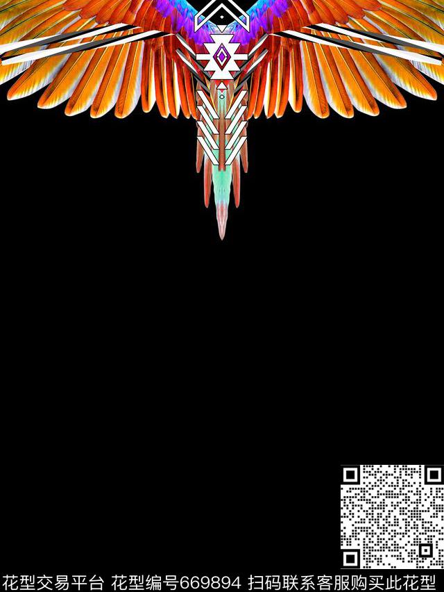 抽象潮牌几何数码印花华亿平台下载（图片编号: 669894） - 瓦栏（Walan）