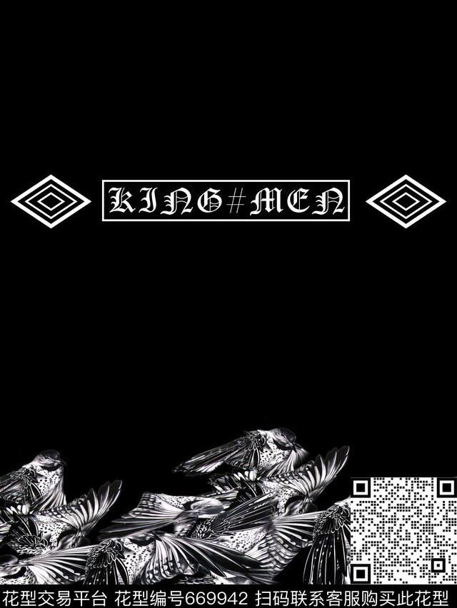 抽象几何潮牌数码印花华亿平台下载（图片编号: 669942） - 瓦栏（Walan）