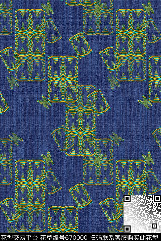炫彩几何拼贴几何拼贴几何图案数码印花华亿平台下载（图片编号: 670000） - 瓦栏（Walan）