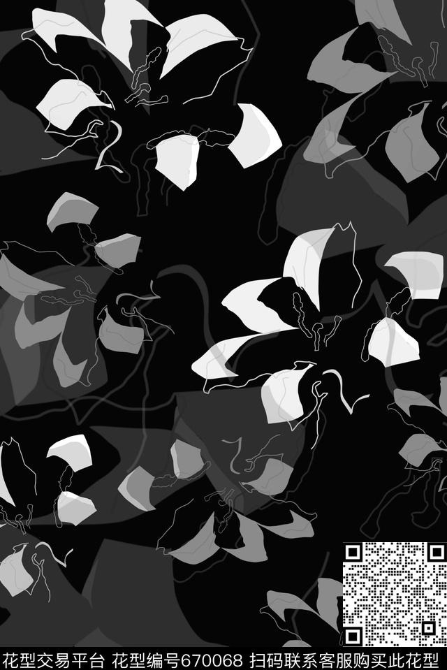 传统印花花卉花朵花卉传统印花华亿平台下载（图片编号: 670068） - 瓦栏（Walan）