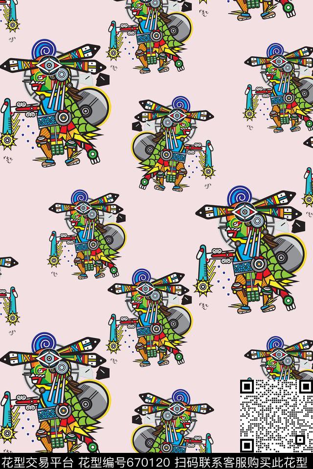 卡通数码印花华亿平台下载（图片编号: 670120） - 瓦栏（Walan）