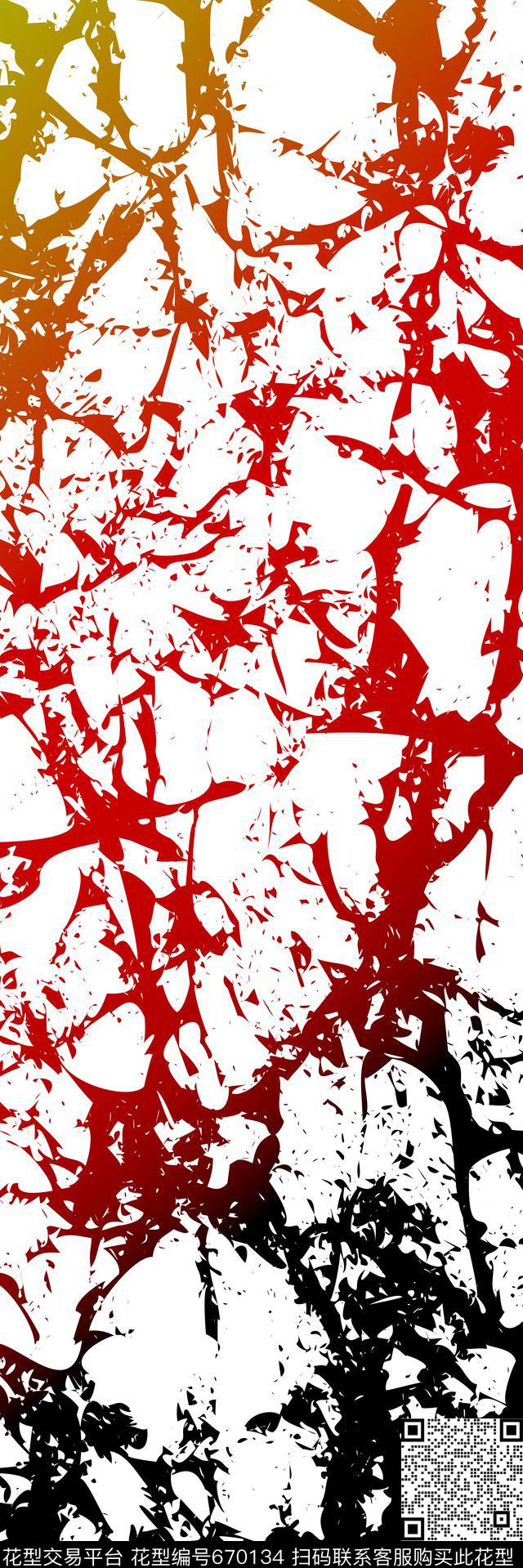 肌理长巾丝巾数码印花华亿平台下载（图片编号: 670134） - 瓦栏（Walan）