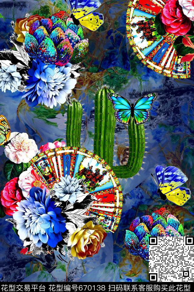 时尚女装数码印花华亿平台下载（图片编号: 670138） - 瓦栏（Walan）