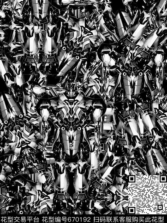 时尚男装数码印花华亿平台下载（图片编号: 670192） - 瓦栏（Walan）