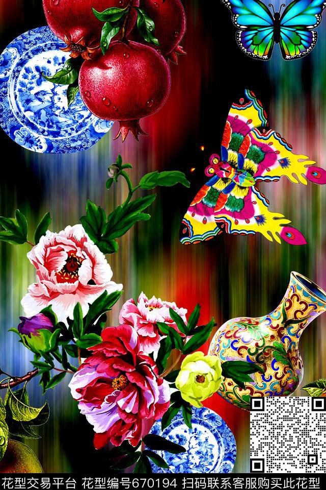 时尚女装数码印花华亿平台下载（图片编号: 670194） - 瓦栏（Walan）