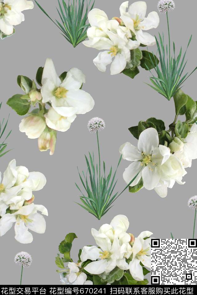 花卉裙子夹克数码印花华亿平台下载（图片编号: 670241） - 瓦栏（Walan）