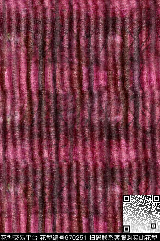 牛仔纹水洗纹水彩数码印花华亿平台下载（图片编号: 670251） - 瓦栏（Walan）