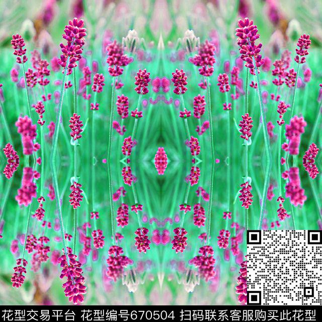薰衣草花卉田园风.数码印花华亿平台下载（图片编号: 670504） - 瓦栏（Walan）