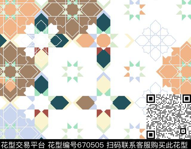 宫廷风部落波西米亚传统印花华亿平台下载（图片编号: 670505） - 瓦栏（Walan）