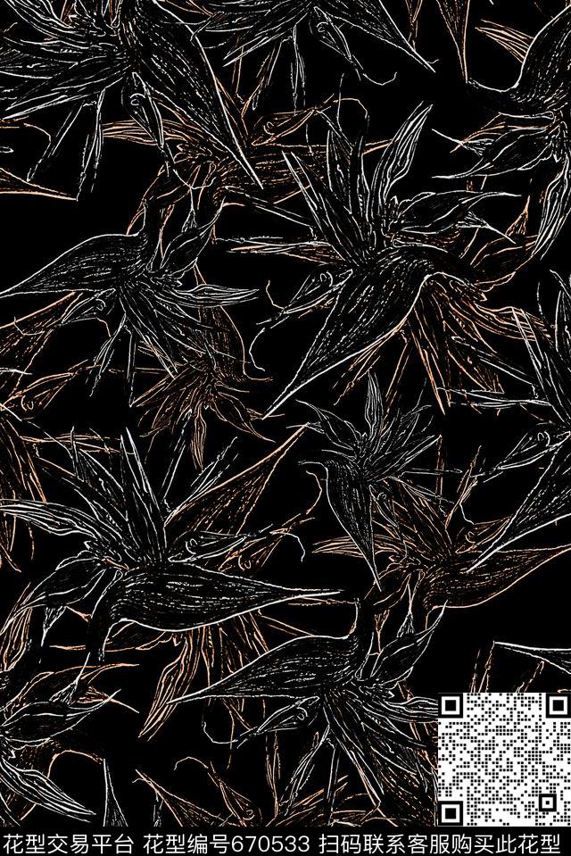 男装商务休闲天堂鸟数码印花华亿平台下载（图片编号: 670533） - 瓦栏（Walan）