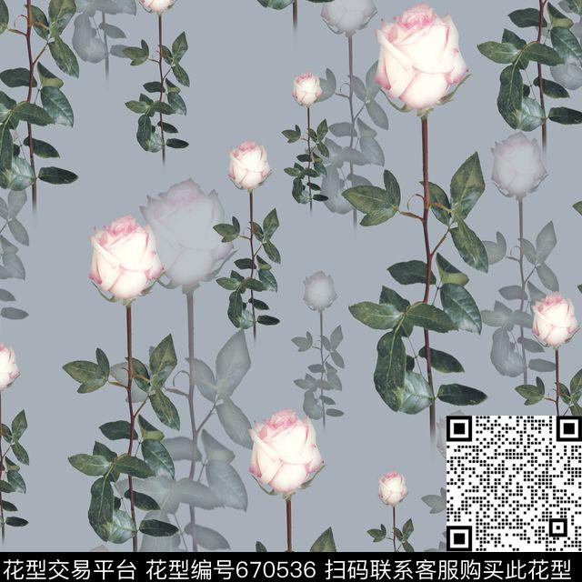 花瓣花朵花卉数码印花华亿平台下载（图片编号: 670536） - 瓦栏（Walan）