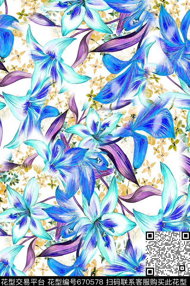 女装2017春夏热带数码印花华亿平台下载（图片编号: 670578） - 瓦栏（Walan）