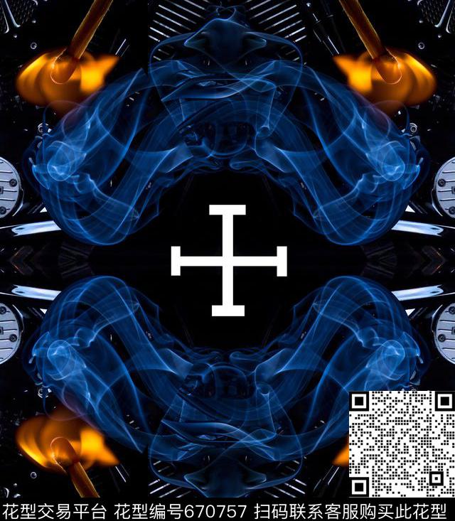 潮流趣味黑底数码印花华亿平台下载（图片编号: 670757） - 瓦栏（Walan）