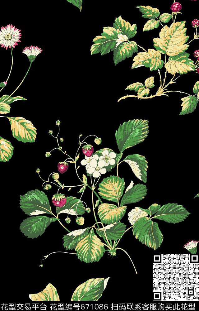 花鸟数码印花华亿平台下载（图片编号: 671086） - 瓦栏（Walan）
