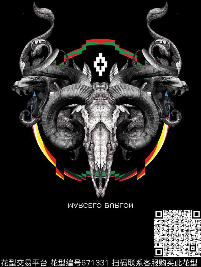 大牌抽象欧美数码印花华亿平台下载（图片编号: 671331） - 瓦栏（Walan）