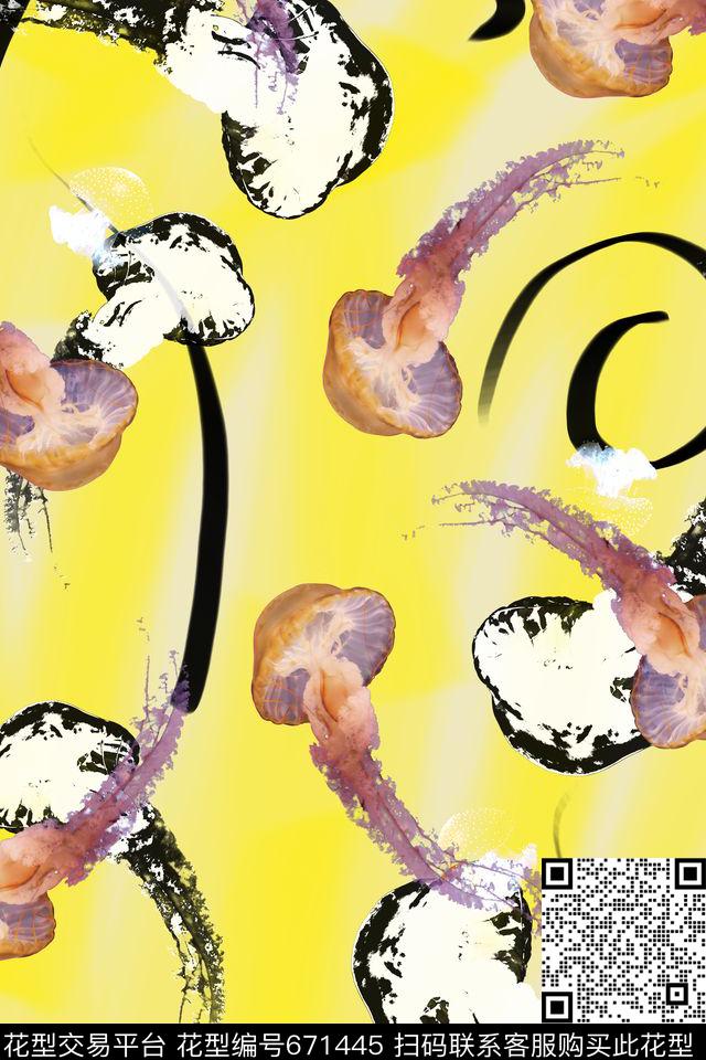 L.D~笔刷L.D~肌理L.D~水彩数码印花华亿平台下载（图片编号: 671445） - 瓦栏（Walan）