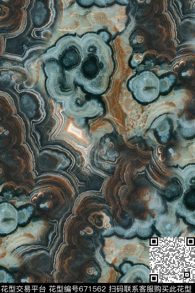 纹理大理石抽象数码印花华亿平台下载（图片编号: 671562） - 瓦栏（Walan）