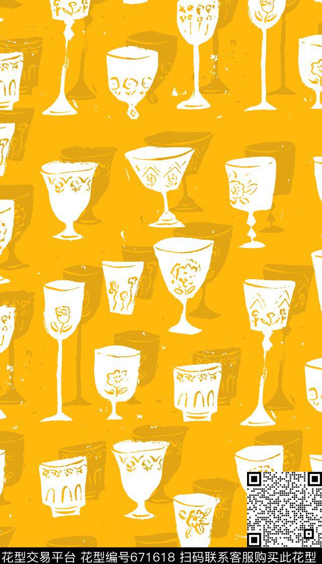 创意涂鸦休闲泳装传统印花华亿平台下载（图片编号: 671618） - 瓦栏（Walan）