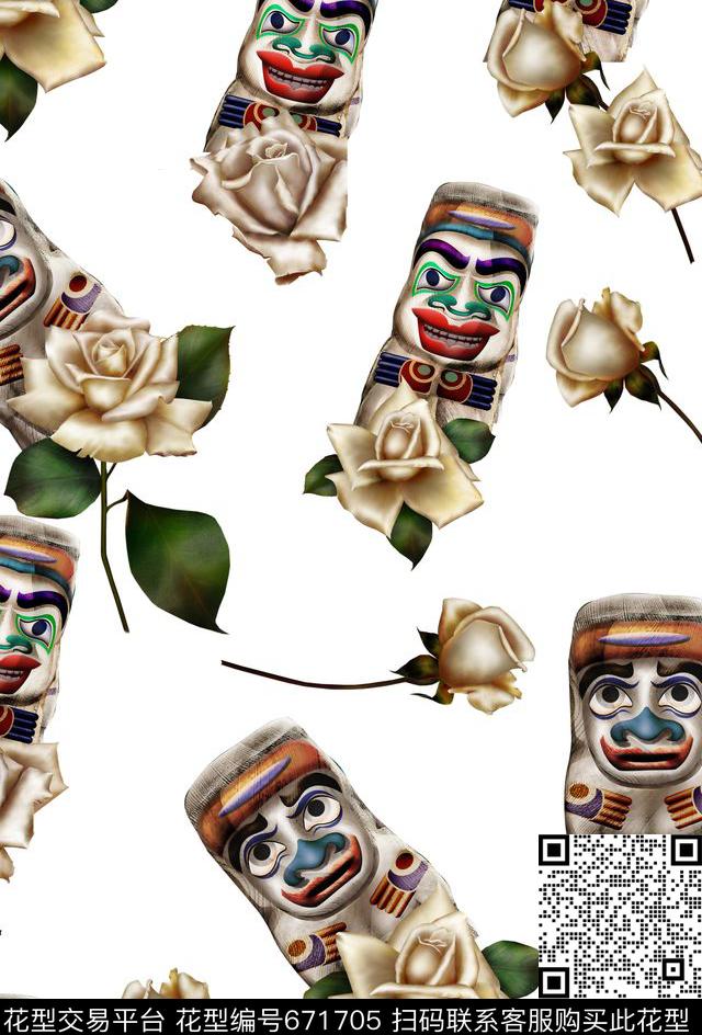 莫妮卡-女装华亿平台数码印花华亿平台下载（图片编号: 671705） - 瓦栏（Walan）