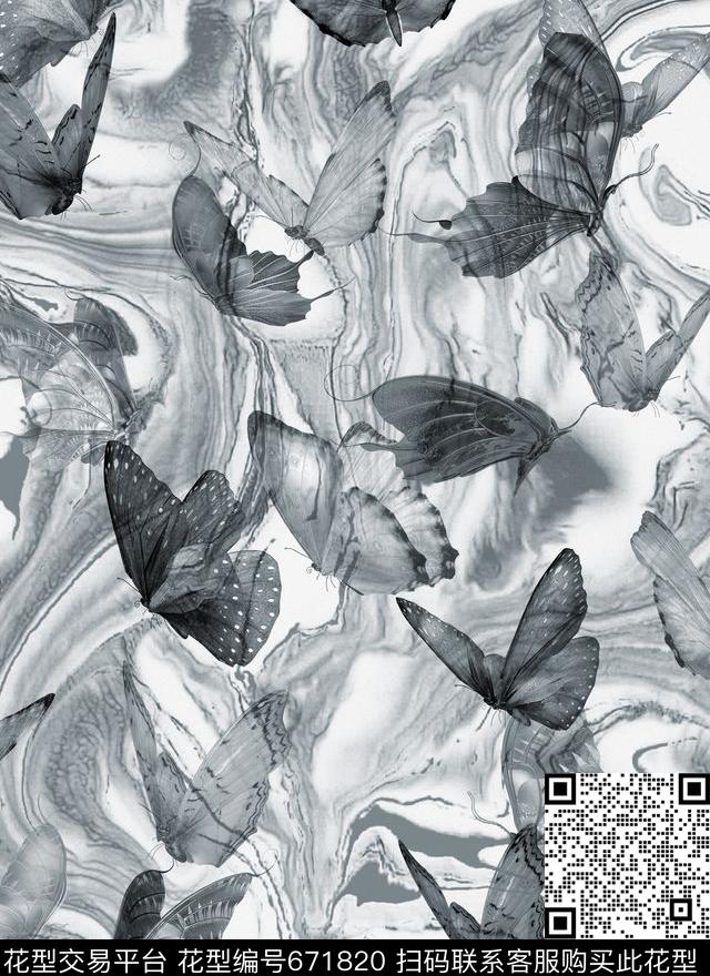 Fei-动物世界Fei-抽象派水彩数码印花华亿平台下载（图片编号: 671820） - 瓦栏（Walan）