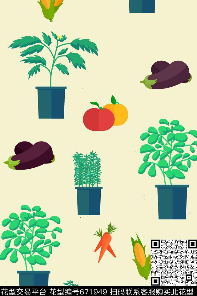 趣味休闲童装传统印花华亿平台下载（图片编号: 671949） - 瓦栏（Walan）