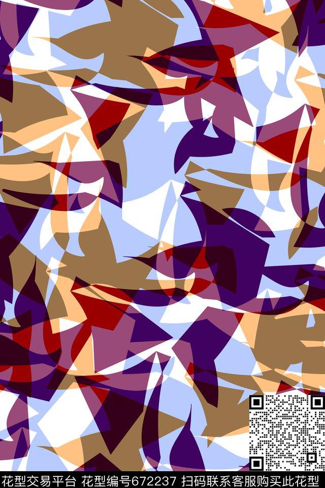 女装几何时尚传统印花华亿平台下载（图片编号: 672237） - 瓦栏（Walan）
