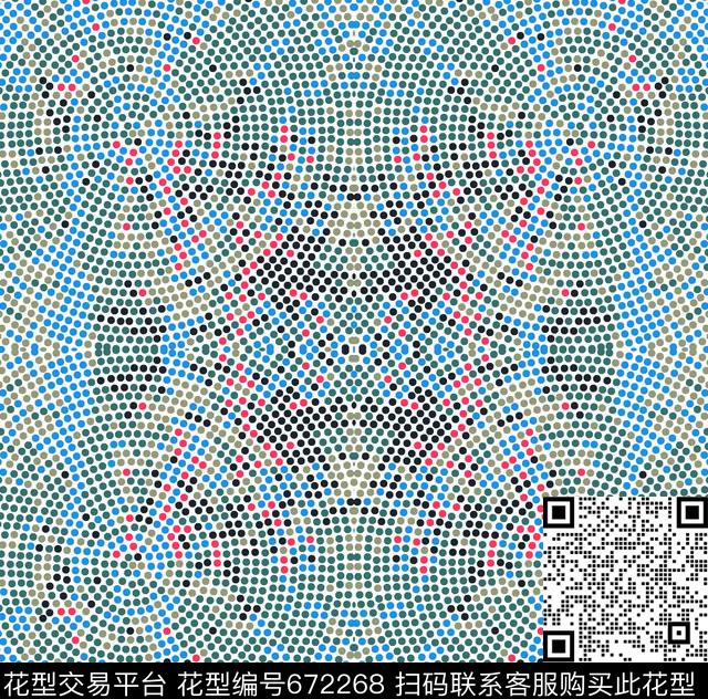 英伦青花瓷简约数码印花华亿平台下载（图片编号: 672268） - 瓦栏（Walan）