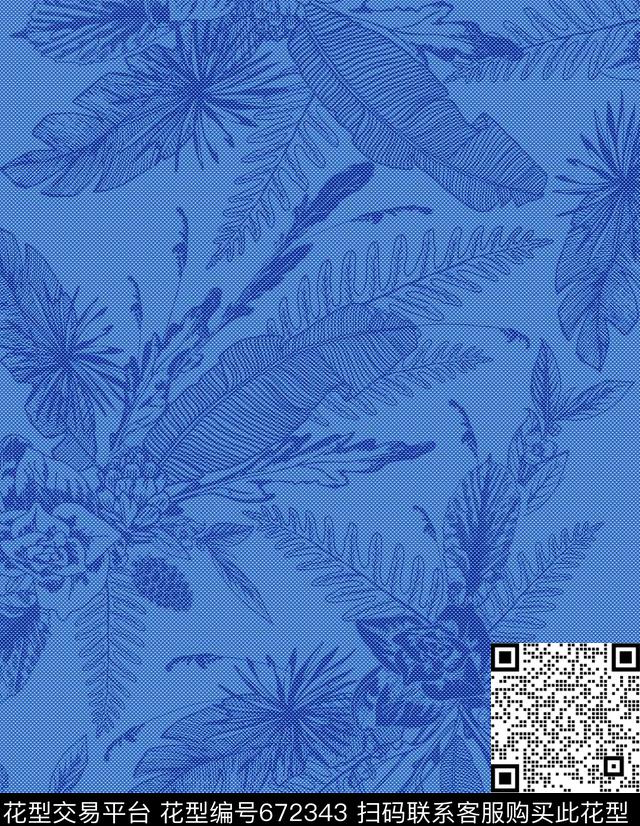 乱花花朵传统印花华亿平台下载（图片编号: 672343） - 瓦栏（Walan）