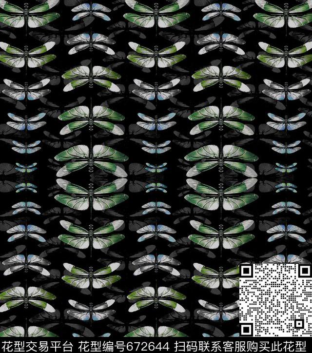 昆虫女装印花男装数码印花华亿平台下载（图片编号: 672644） - 瓦栏（Walan）