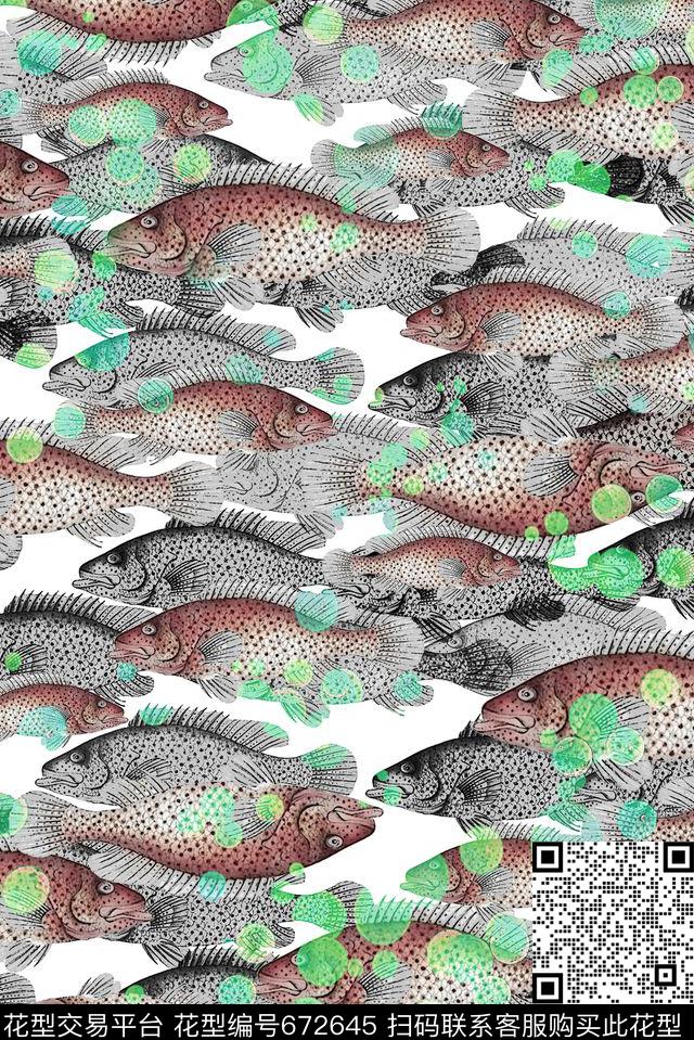 热带几何数码印花华亿平台下载（图片编号: 672645） - 瓦栏（Walan）