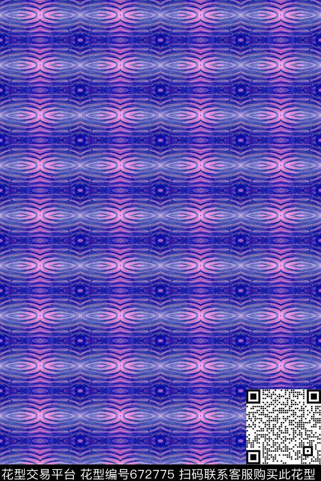 热带海滨度假几何炫彩纹理数码印花华亿平台下载（图片编号: 672775） - 瓦栏（Walan）