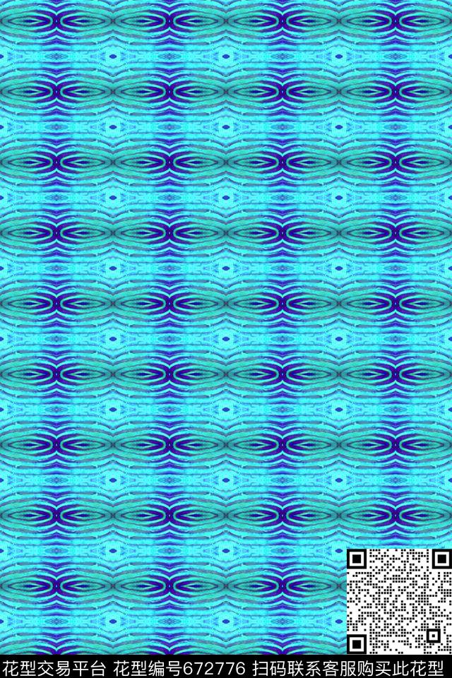 热带海滨度假几何炫彩纹理数码印花华亿平台下载（图片编号: 672776） - 瓦栏（Walan）
