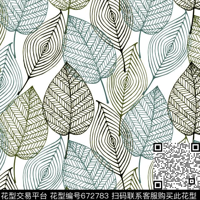 风景树林树叶传统印花华亿平台下载（图片编号: 672783） - 瓦栏（Walan）