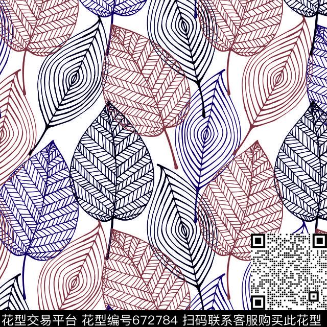 风景树林树叶传统印花华亿平台下载（图片编号: 672784） - 瓦栏（Walan）