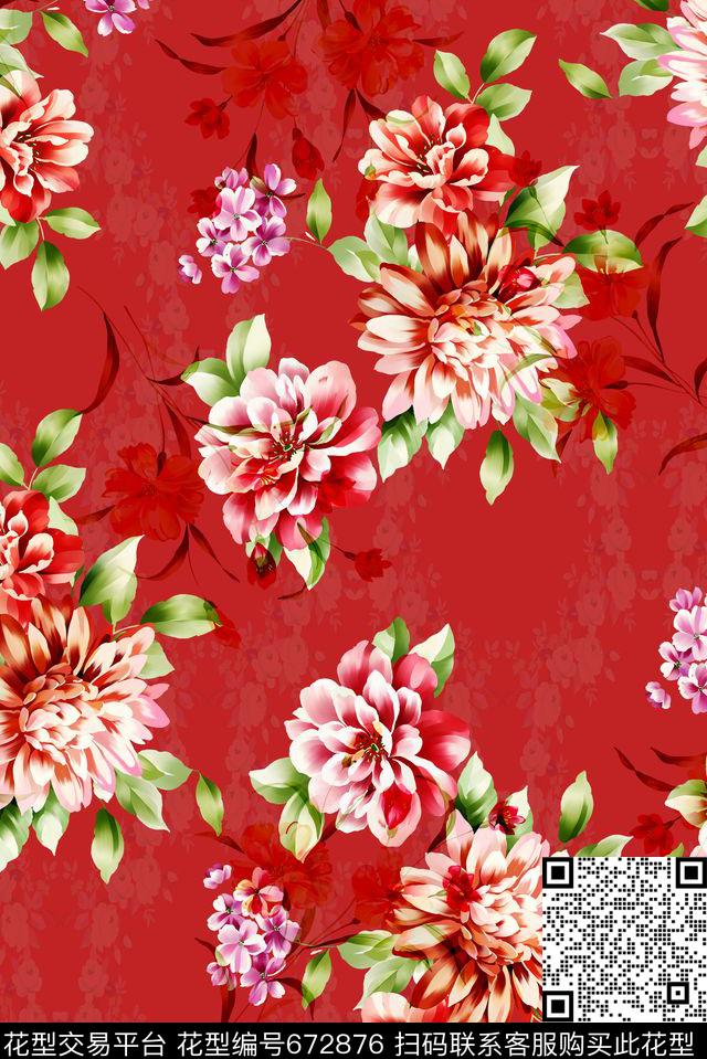 土俗经典手绘数码印花华亿平台下载（图片编号: 672876） - 瓦栏（Walan）