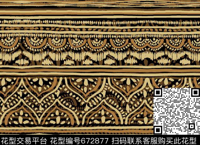 可爱条纹传统印花华亿平台下载（图片编号: 672877） - 瓦栏（Walan）