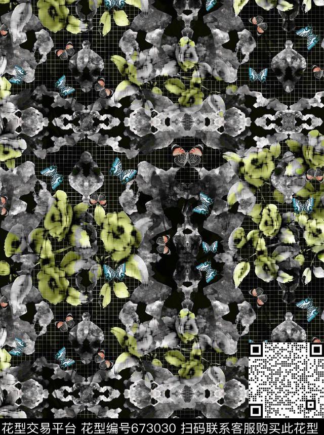 花卉小碎花欧式花卉数码印花华亿平台下载（图片编号: 673030） - 瓦栏（Walan）