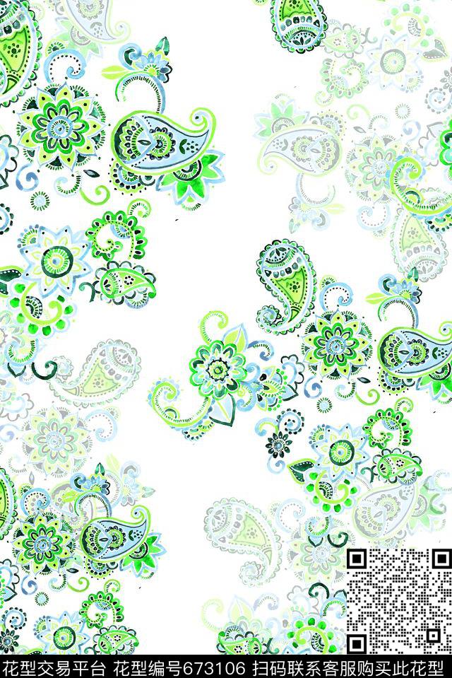 女装春夏佩斯丽数码印花华亿平台下载（图片编号: 673106） - 瓦栏（Walan）