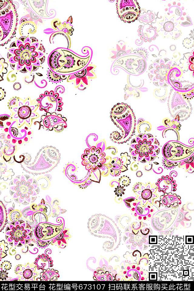 女装春夏佩斯丽数码印花华亿平台下载（图片编号: 673107） - 瓦栏（Walan）