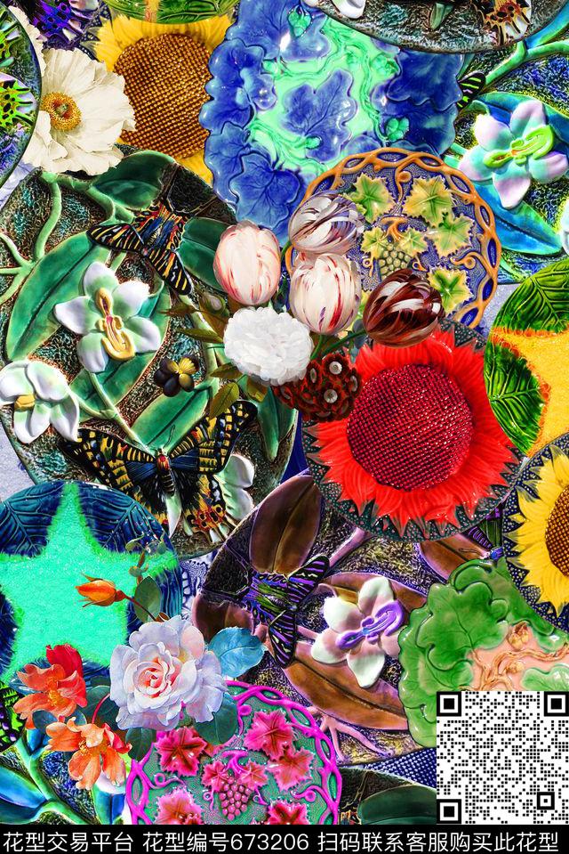 数码西西里磁盘数码印花华亿平台下载（图片编号: 673206） - 瓦栏（Walan）