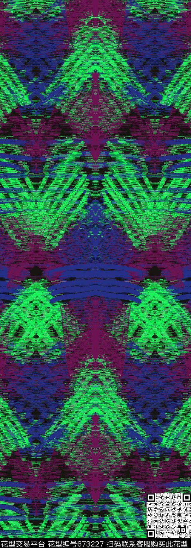 笔触民族风数码印花华亿平台下载（图片编号: 673227） - 瓦栏（Walan）