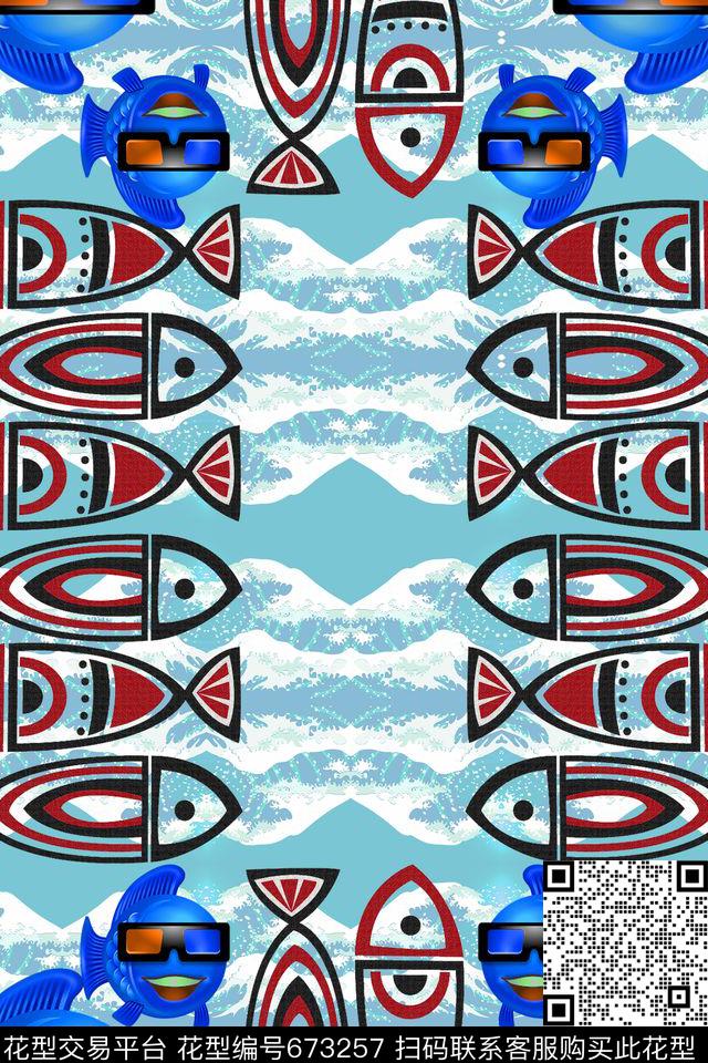 儿童卡通地毯卡通婴童图案卡通鱼组合数码印花华亿平台下载（图片编号: 673257） - 瓦栏（Walan）